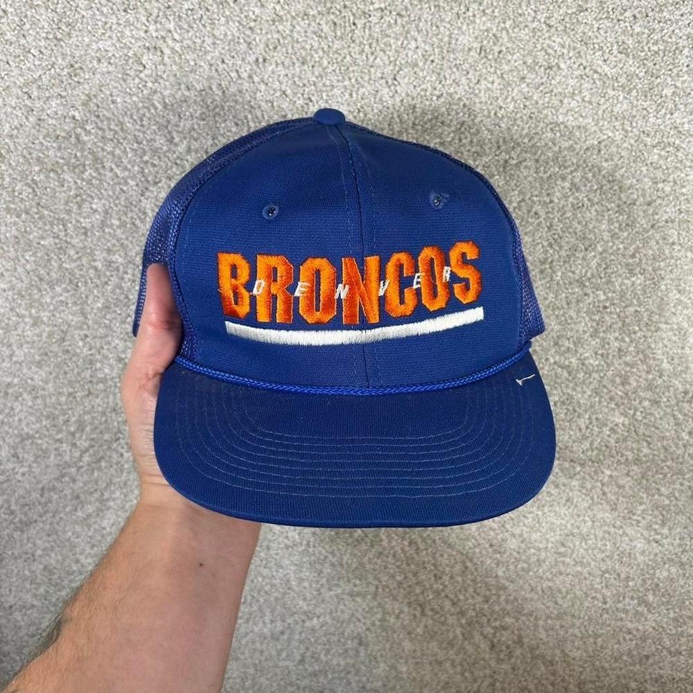 Vintage 80s/90s Denver Broncos sports specialties mesh trucker SnapBack hat cap